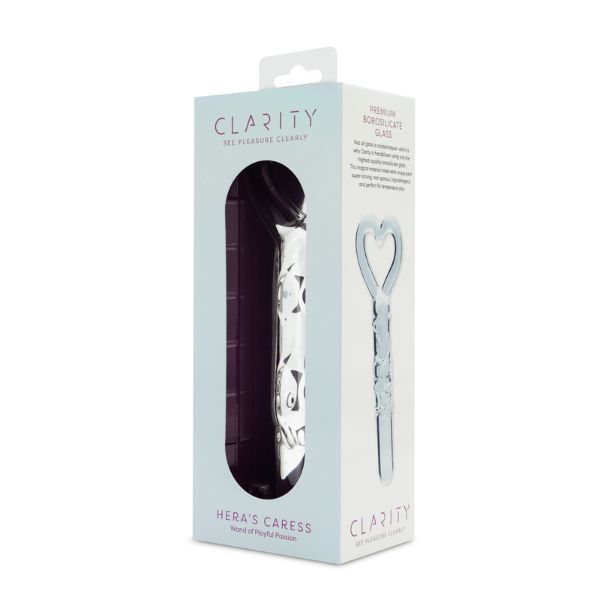 Clarity glass dildo Hera's Caress, UK version
