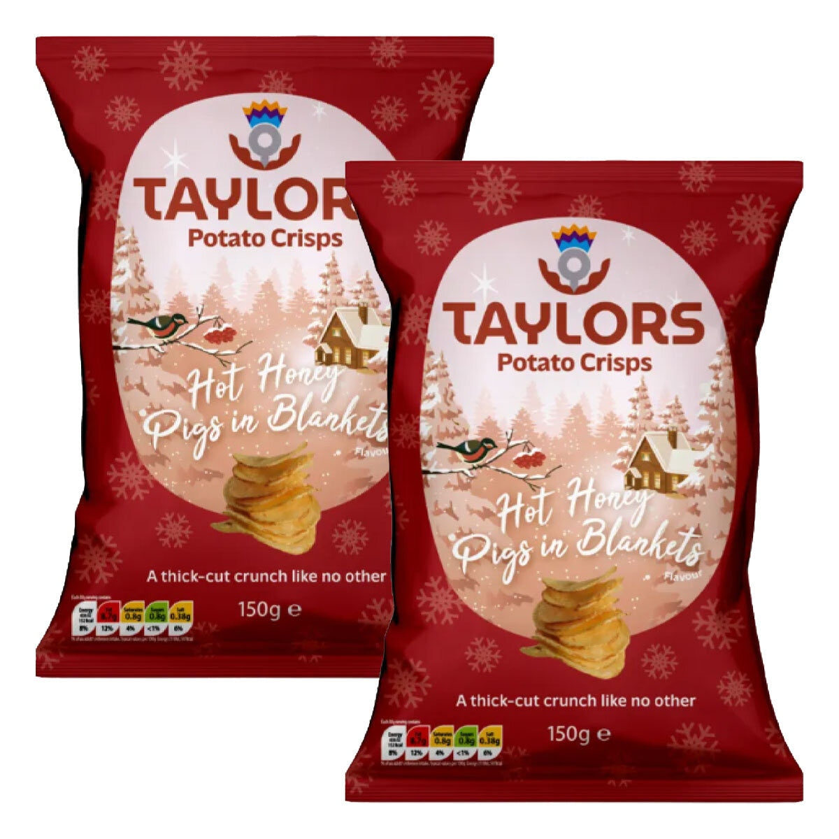 Taylors Hot Honey Pigs in Blankets Crisps, 2 x 500g GOODS Costco UK