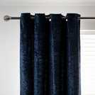 Argos Home Velvet Eyelet Curtains Ink 229x229cm - British product