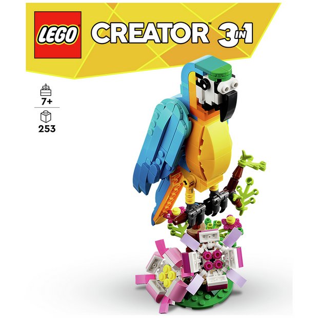 LEGO Creator Exotic Parrot 31136 building toy, imported from the UK