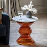 Gallery Turin Orange Side Table GOODS Costco UK