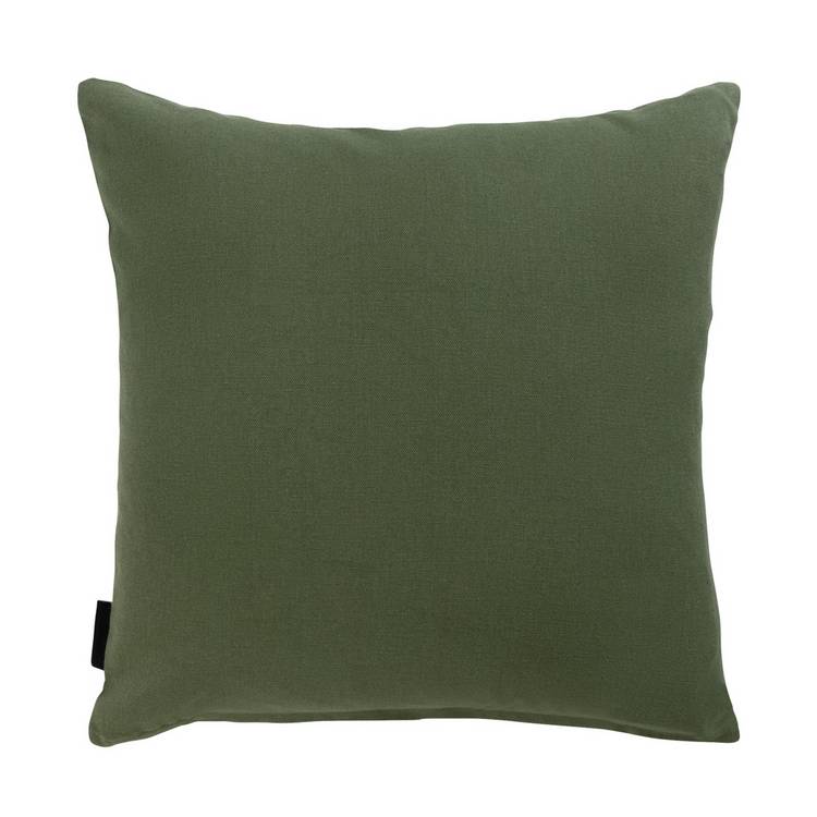 Habitat floral print cushion white green 43x43cm, UK version