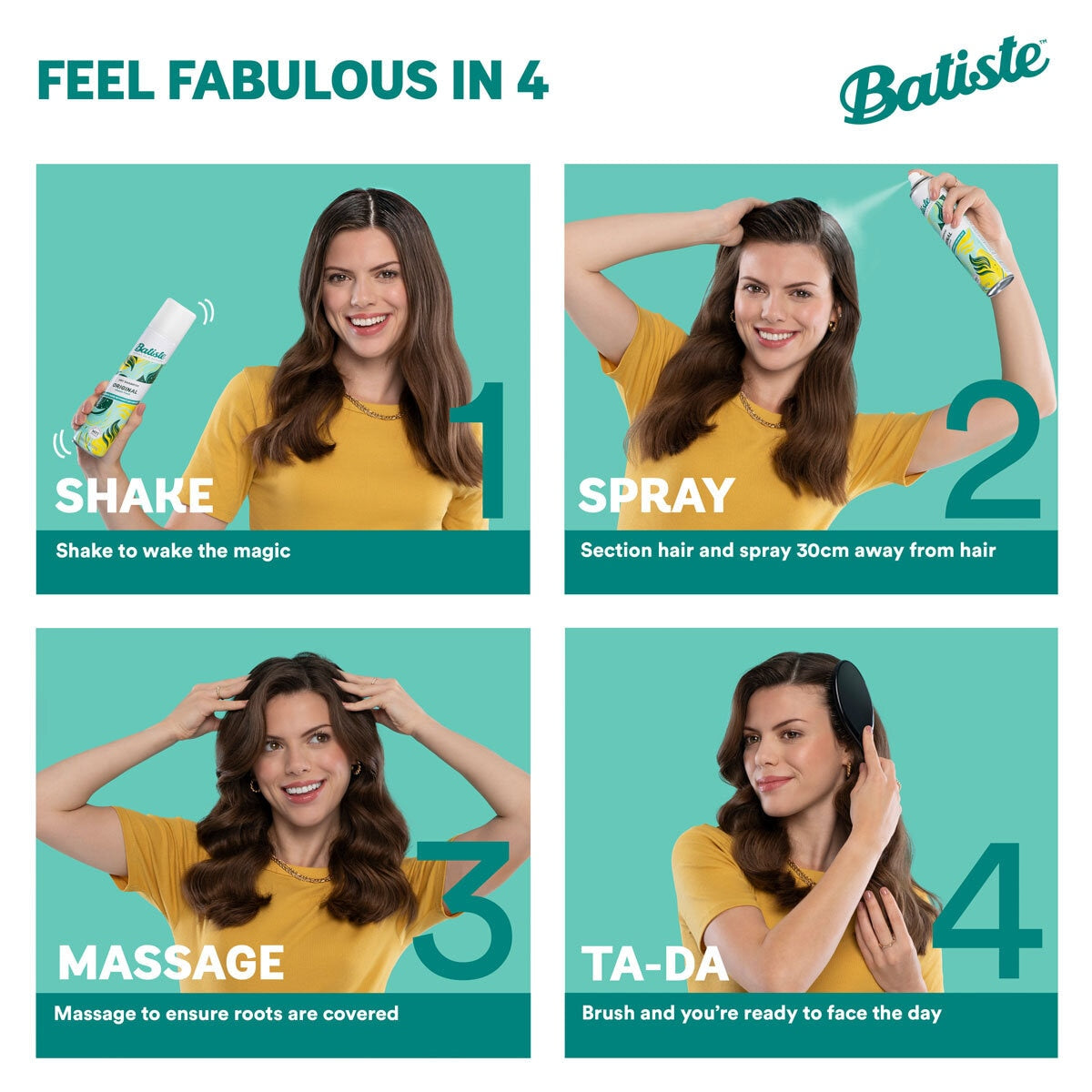 Batiste Blush dry shampoo 6 x 350ml - British product