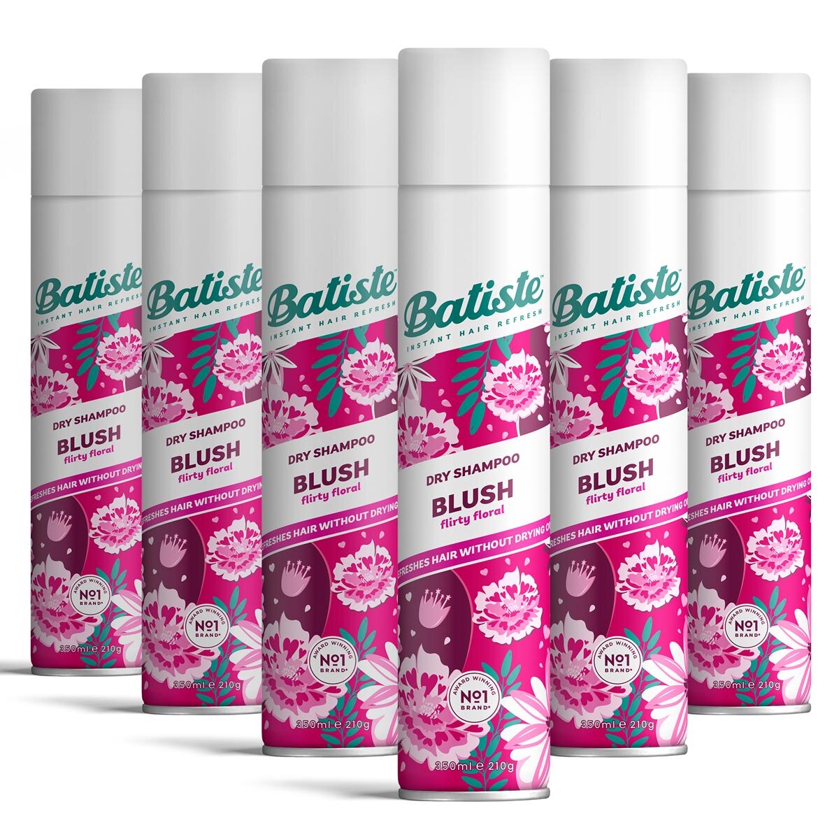 Batiste dry shampoo multipack 6 x 350ml - British product