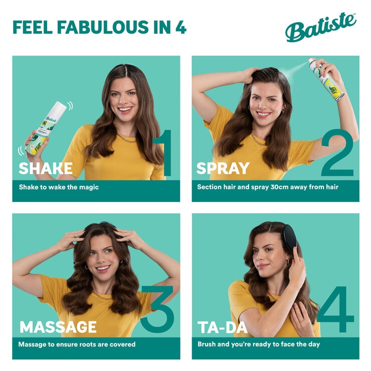Batiste original dry shampoo 6 x 350ml - British product