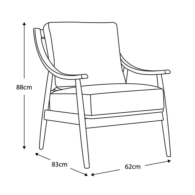 Gallery grey linen look armchair, UK version