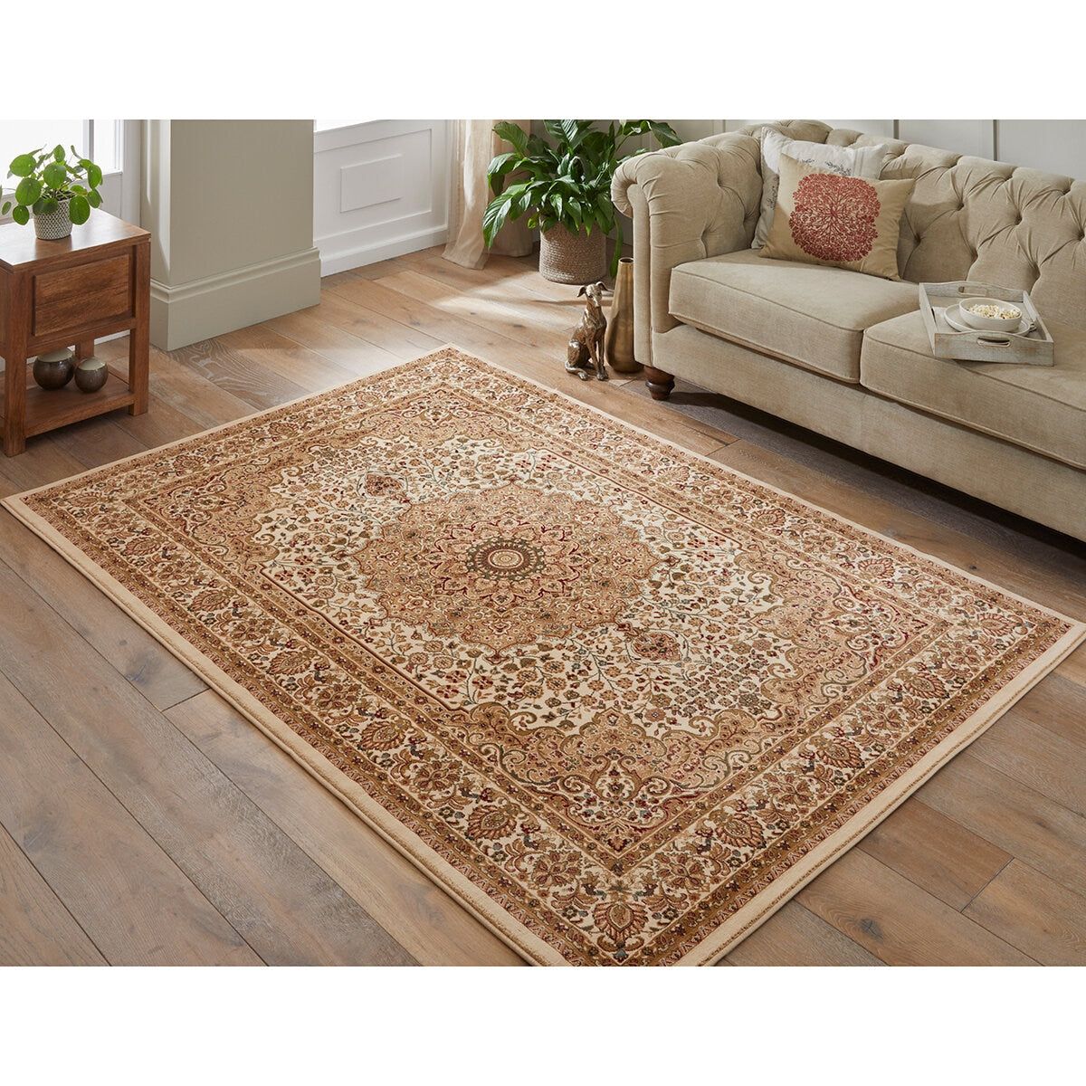 Concept Looms Grand Heritage Cream/Beige Rug, in 2 Sizes GOODS Costco UK