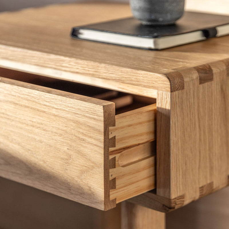 Gallery oak nightstand light brown finish 13kg, UK version
