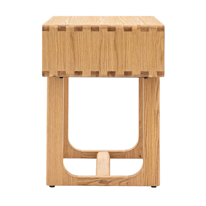 Gallery oak nightstand light brown finish 13kg, UK version