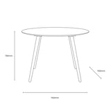 Gallery Hatfield Natural Round Dining Table, Seats 4 GOODS Costco UK