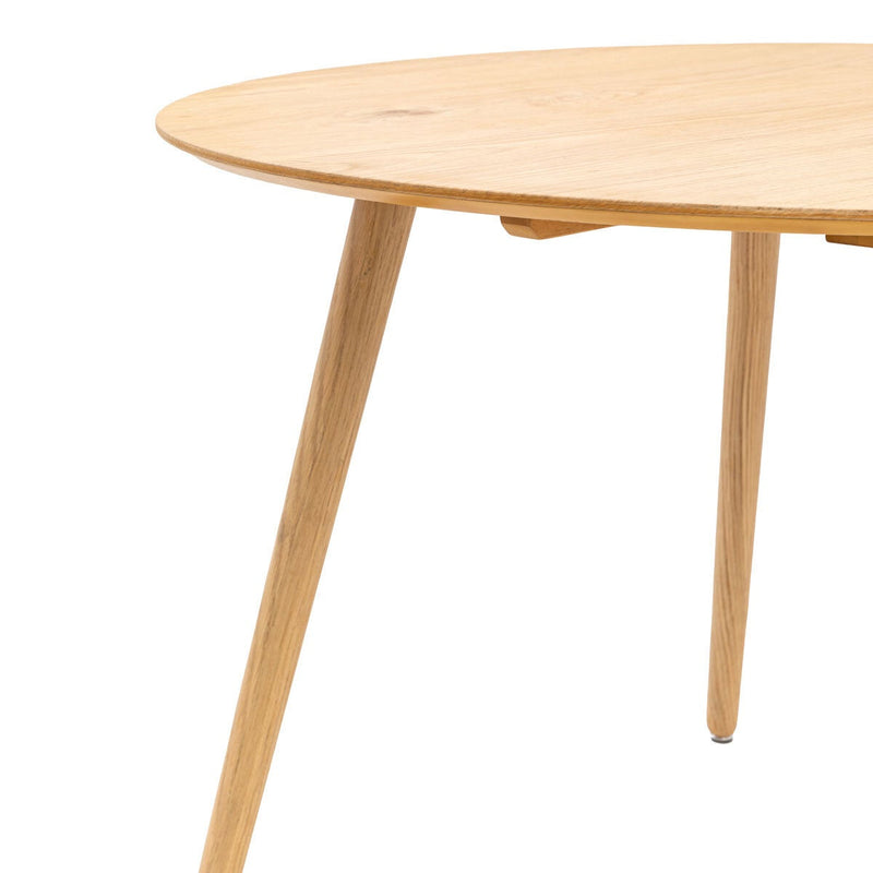 Gallery Hatfield dining table round oak veneer, UK version