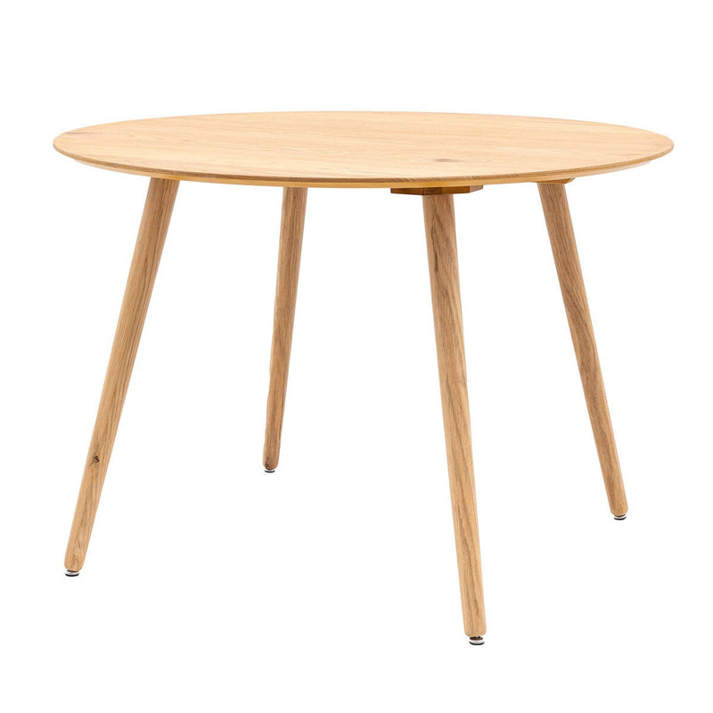 Gallery Hatfield dining table round oak veneer, UK version