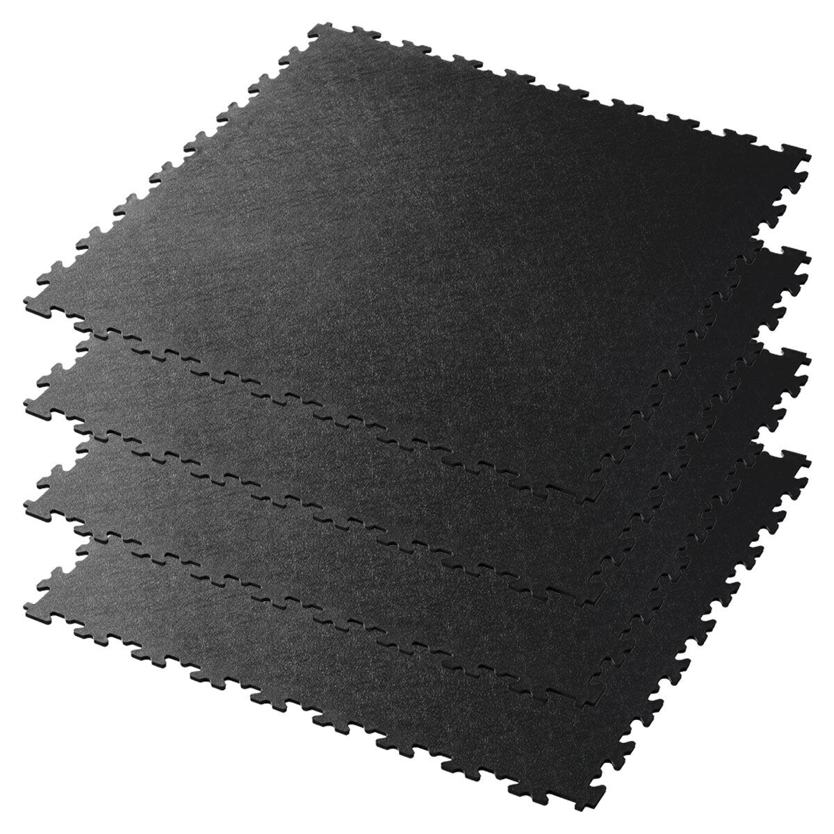 Klikflor X500 5mm floor tiles in Black or Graphite, UK version