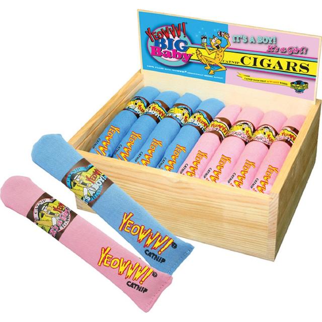 Yeowww Blue Cigar Cat Toy