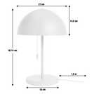Habitat Mushroom green table lamp 40cm, UK version
