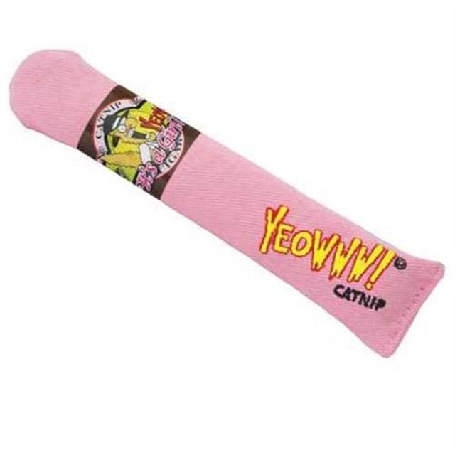 Yeowww Catnip Cigar Pink Cat Toy