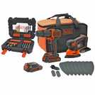 Black+Decker cordless hammer drill and mouse sander twin pack - British product