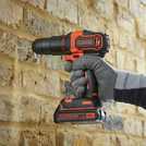 Black+Decker cordless hammer drill and mouse sander twin pack - British product