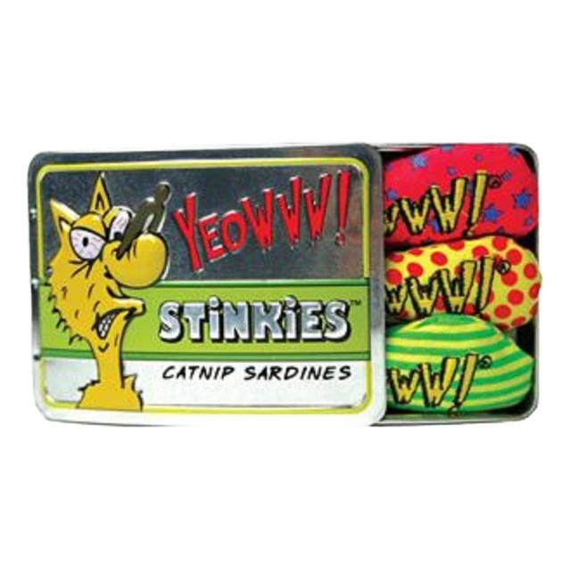 Yeowww Catnip Stinkies Sardine Tin Cat Toy GOODS M&S   