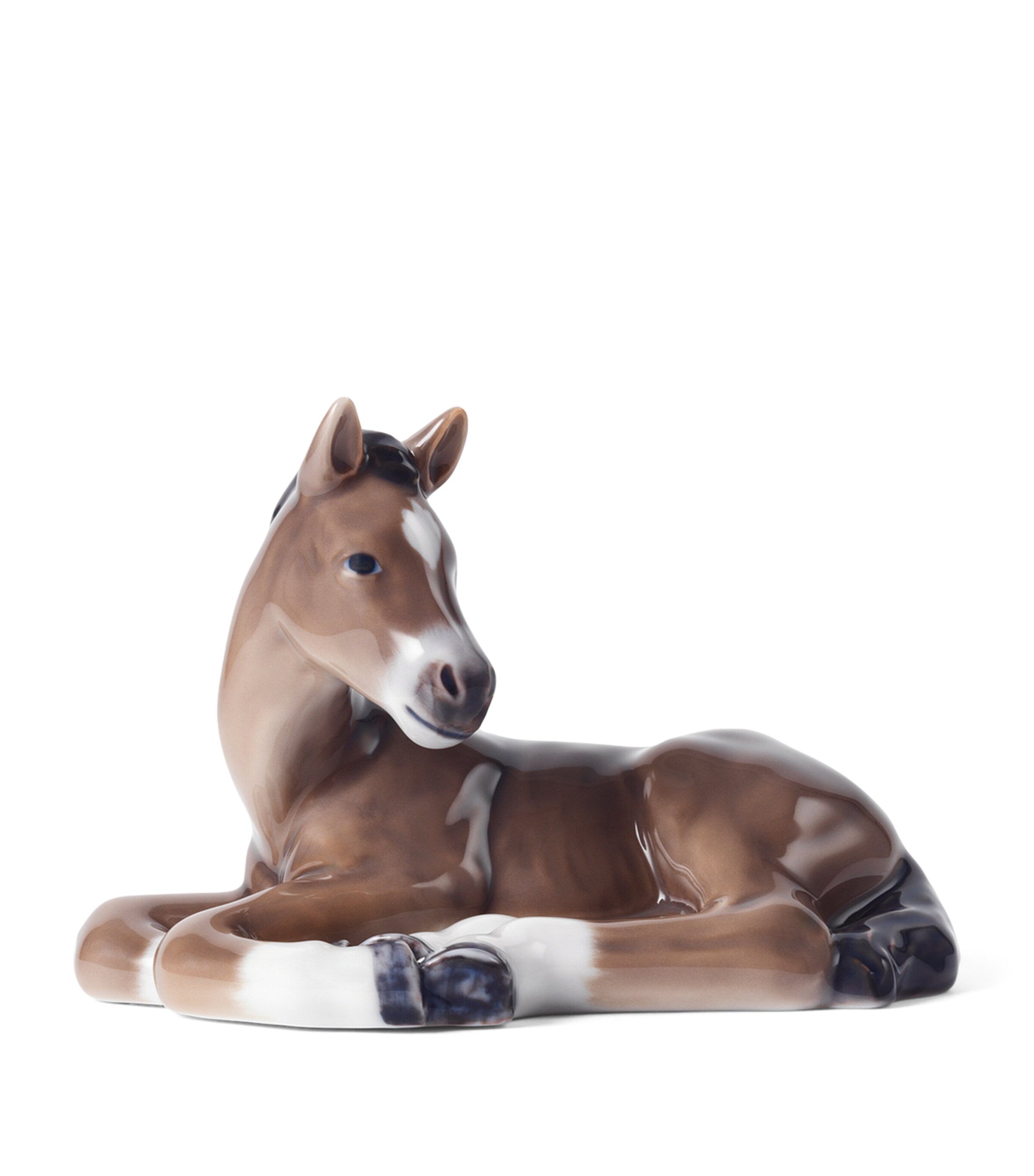 Royal Copenhagen hand-crafted porcelain horse figurine, 9cm, imported from the UK