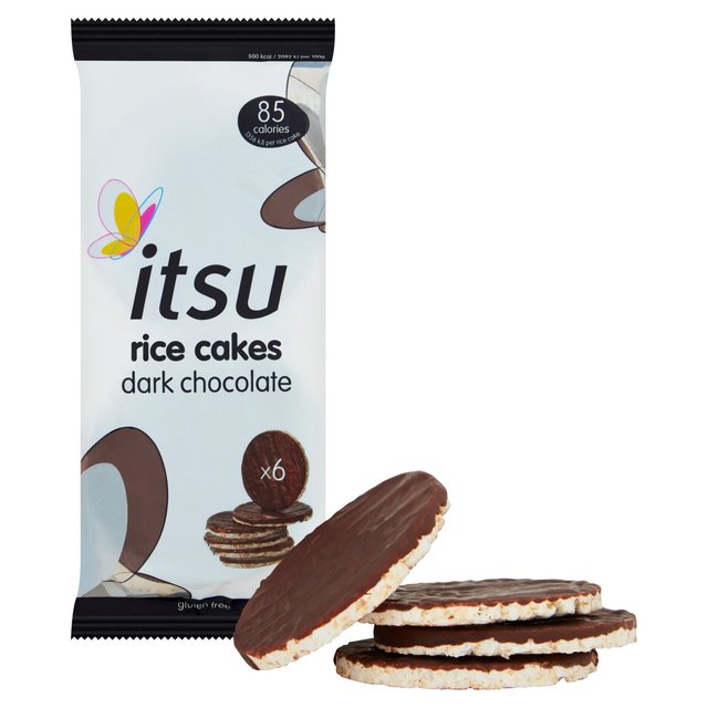 Itsu Dark Chocolate Rice Cakes   100g