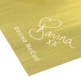 Davina McCall yoga mat and block set in yellow (British brand)