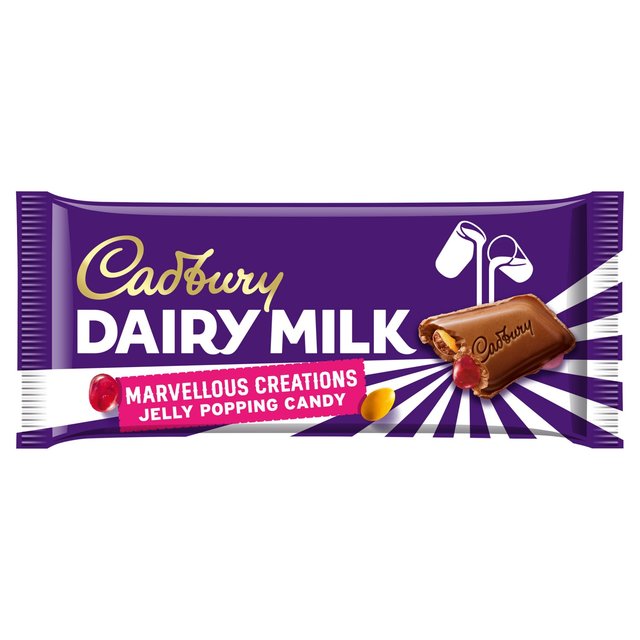 Cadbury Marvellous Creations Jelly Popping Candy Chocolate Bar   160g GOODS M&S   