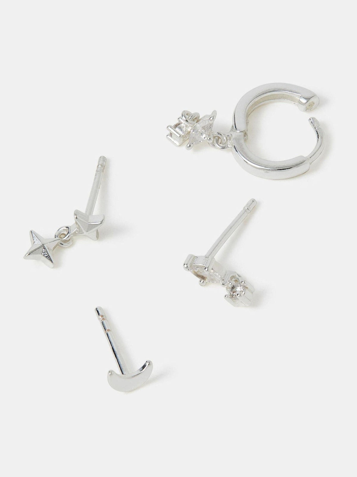 Accessorize celestial stud and hoop earrings set - British product
