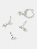 Accessorize celestial stud and hoop earrings set - British product