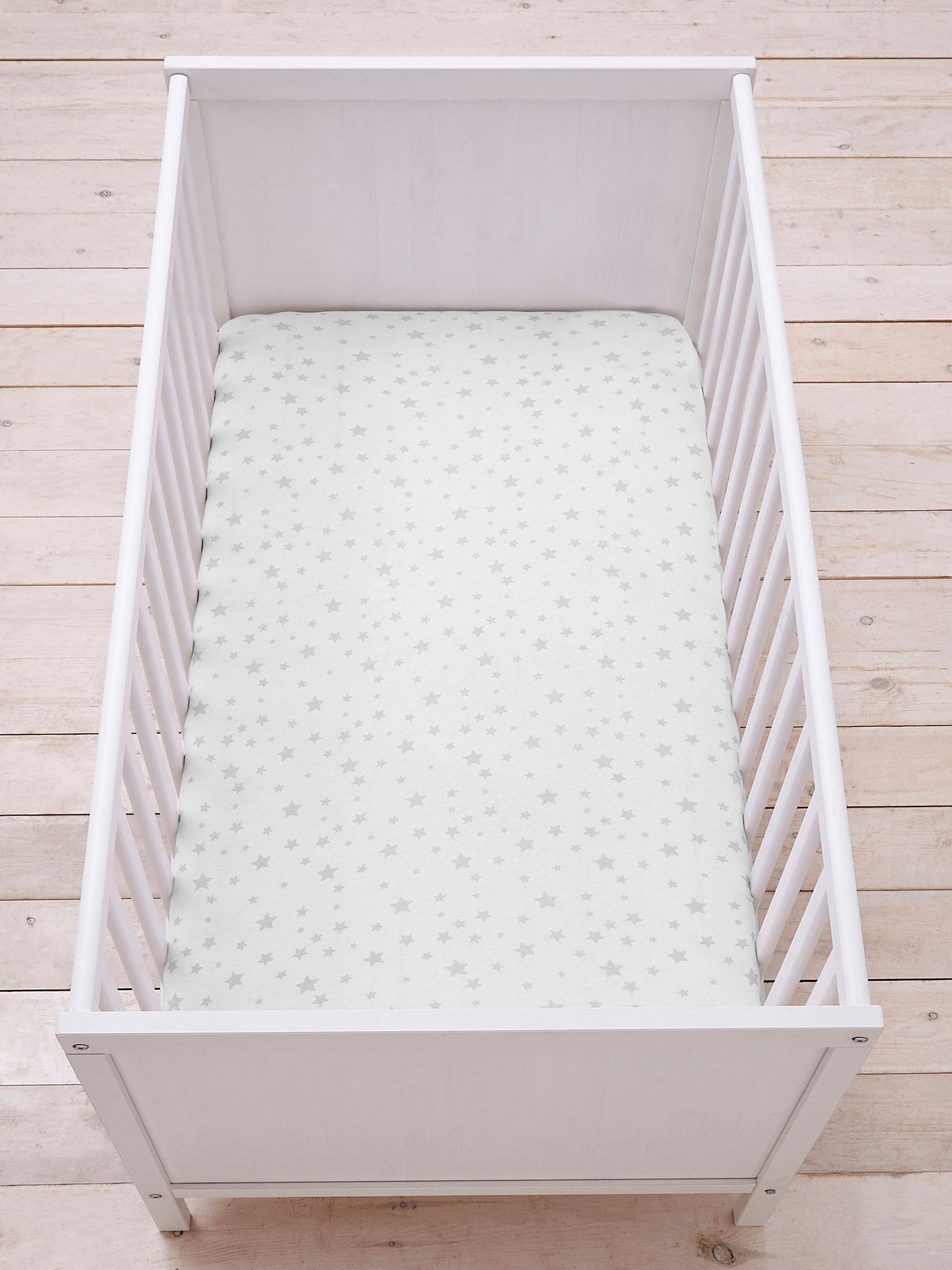 Silentnight Pink Stars cot bed fitted sheets 2 pack (British brand)