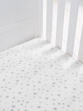 Silentnight Pink Stars cot bed fitted sheets 2 pack (British brand)
