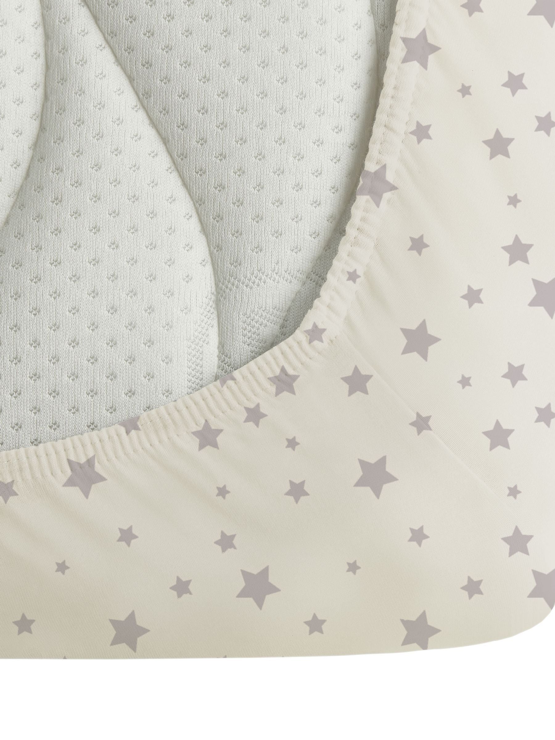 Silentnight Pink Stars cot bed fitted sheets 2 pack (British brand)