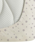 Silentnight Pink Stars cot bed fitted sheets 2 pack (British brand)