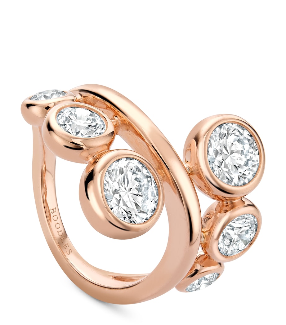 Boodles rose gold diamond beach ring, UK version
