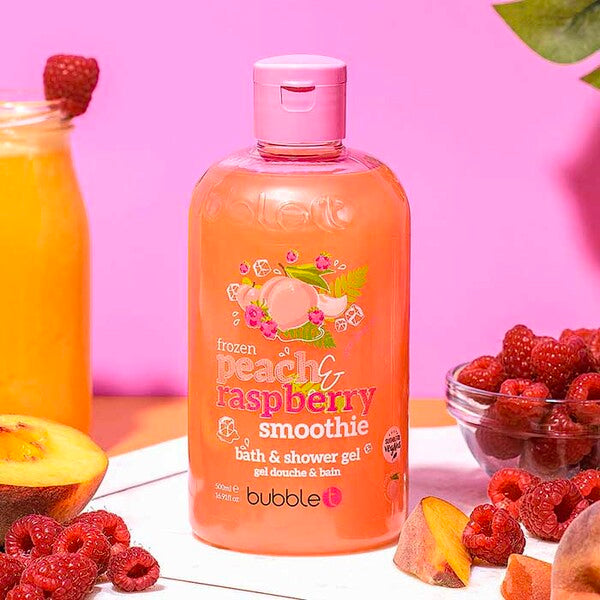 Bubble T Cosmetics Peach & Raspberry Body Wash 500ml