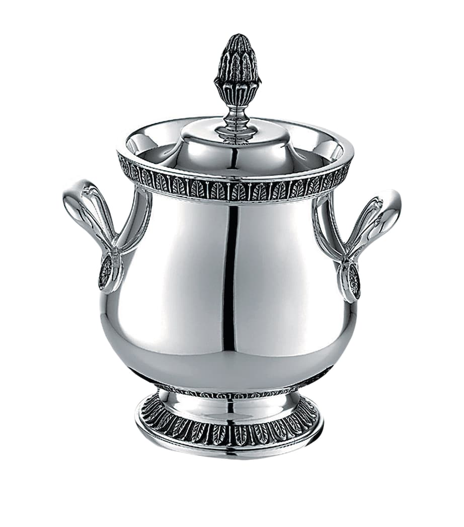 Christofle Silver-Plated Malmaison Covered Sugar Bowl