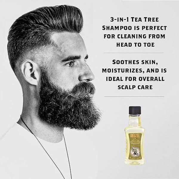 Reuzel 3-in-1 shampoo conditioner body wash 100ml - British product