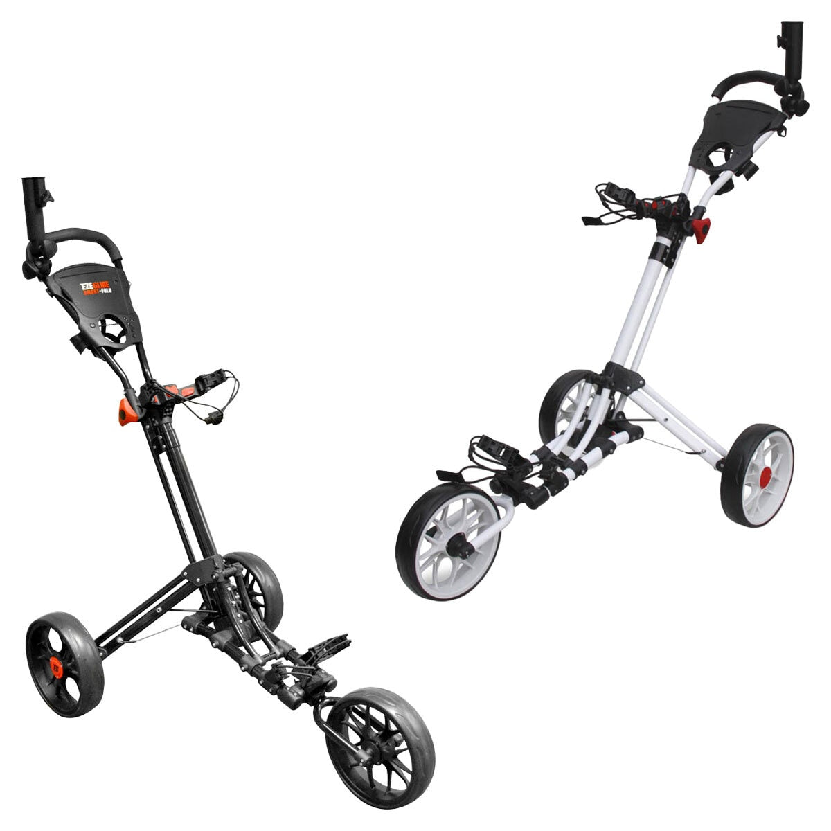 Eze Glide Smart Fold 3-wheel golf trolley, imported from the UK