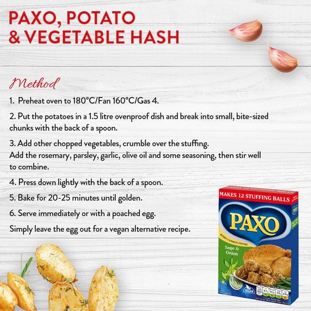 Paxo Sage & Onion Stuffing for Chicken   340g GOODS M&S   