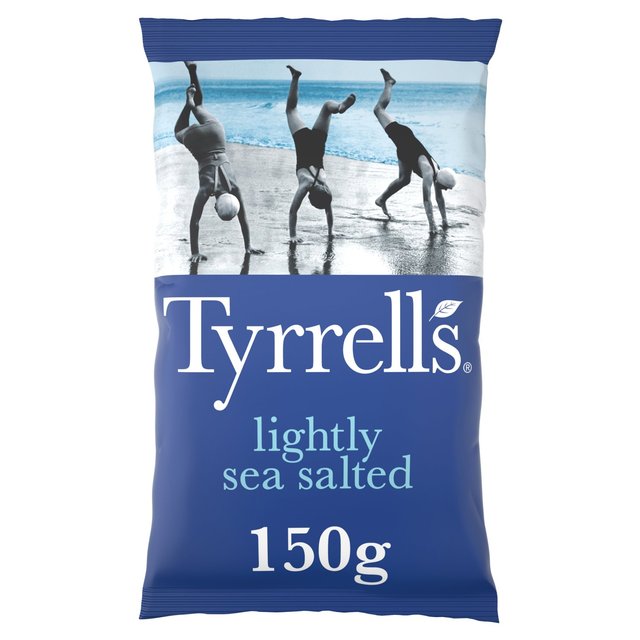 Tyrrells Lightly Sea Salted Sharing Crisps   150g GOODS M&S   