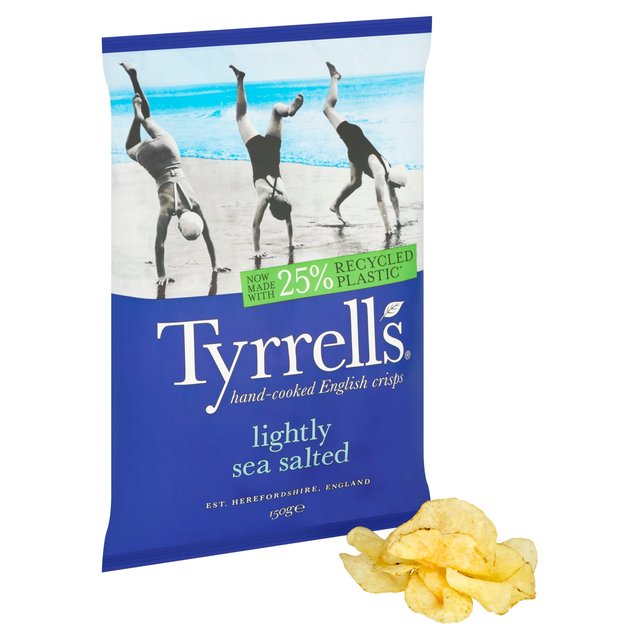 Tyrrells Lightly Sea Salted Sharing Crisps   150g