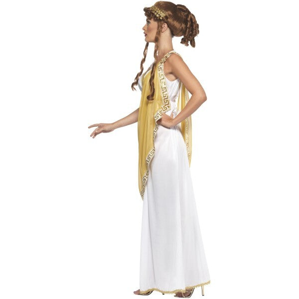 Smiffys Helen of Troy costume white and gold dress, UK version