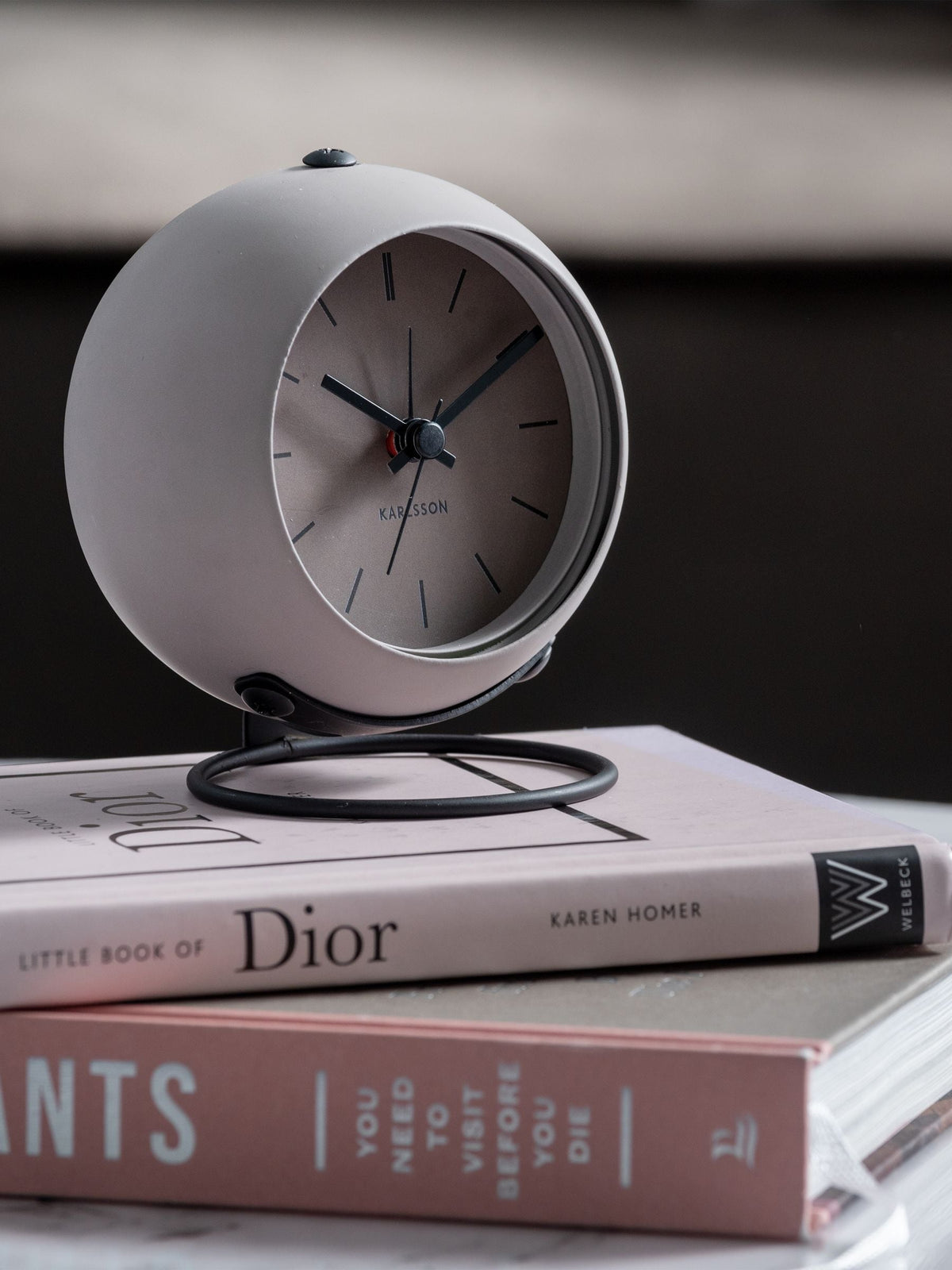 Karlsson brown globe alarm clock 40cm - British product