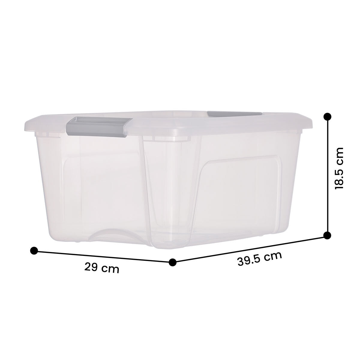 IRIS OHYAMA storage boxes with lids 15L 4 pack - British product