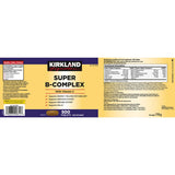 Kirkland Signature Super B-Complex multivitamin 500 count, UK version