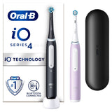 Oral B iO4 Toothbrush Matte Black & Lavender, Duo Pack GOODS Costco UK