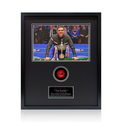 Costco UK The Fan Cave Ronnie O'Sullivan Signed Framed Red Snooker Ball 50 x 40 cm- Buy online at McGrocer