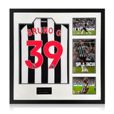 Bruno Guimarães NUFC 23/24 Signed Framed Shirt, including 3 Photos GOODS Costco UK