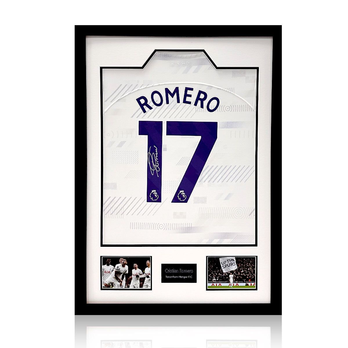 Christian Romero Spurs 24/25 Signed Framed Shirt, including 2 Photos GOODS Costco UK