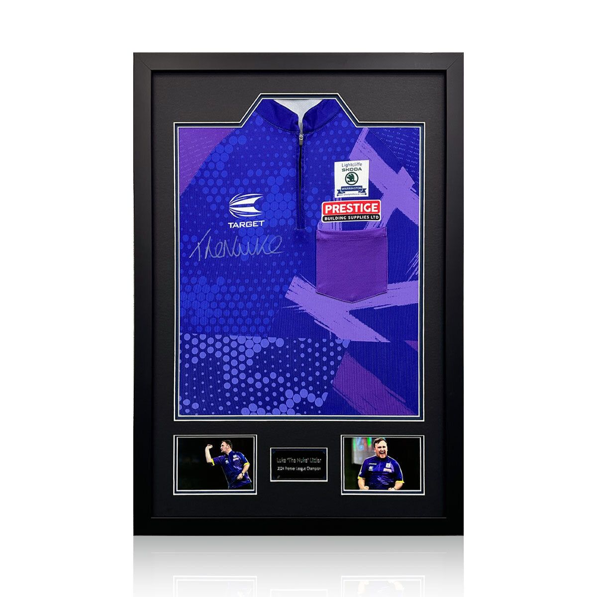 Luke Littler 2023/24 Signed Framed Shirt, including 2 Photos GOODS Costco UK